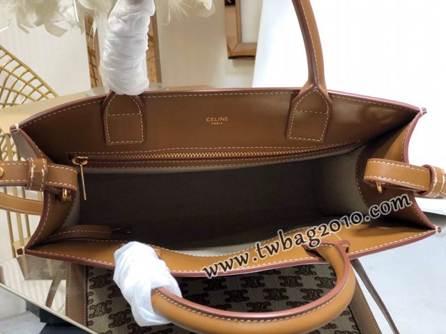 Celine專櫃2023新款單肩斜挎手拎托特包 192082 賽琳CABAS小號購物袋 sldj2211